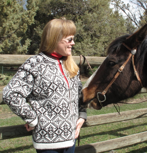 Berit's Double Hearts Sweater