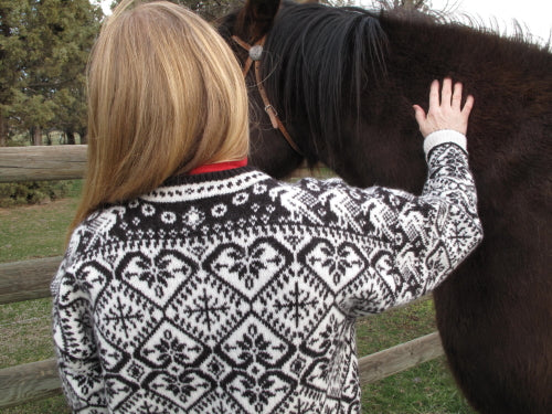 Berit's Double Hearts Sweater