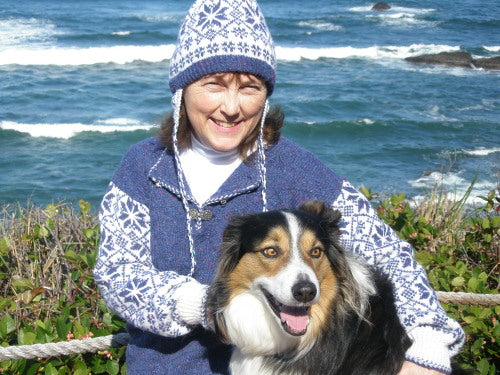 Flower Stars and Nets Sweater