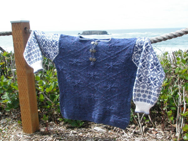 Flower Stars and Nets Sweater